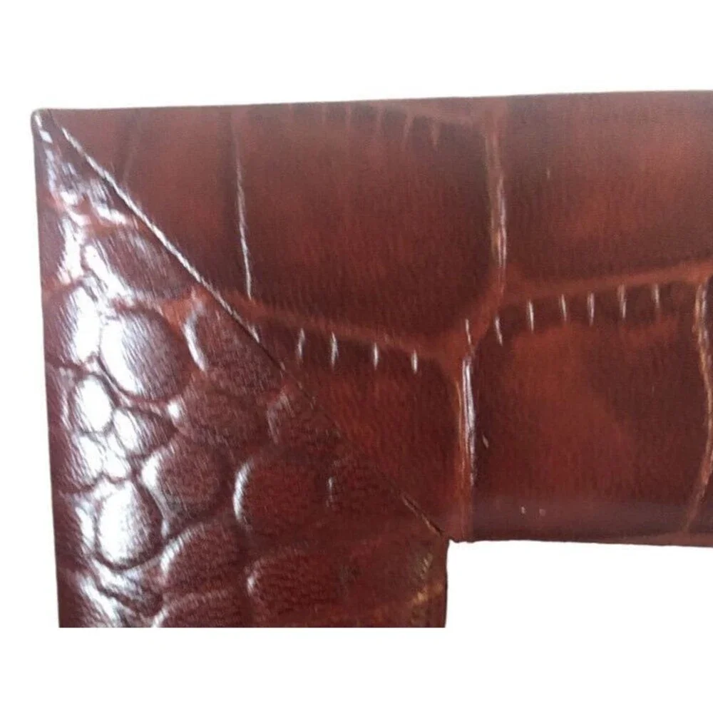 Thomasville Embossed Genuine Leather Picture Frame 9x11